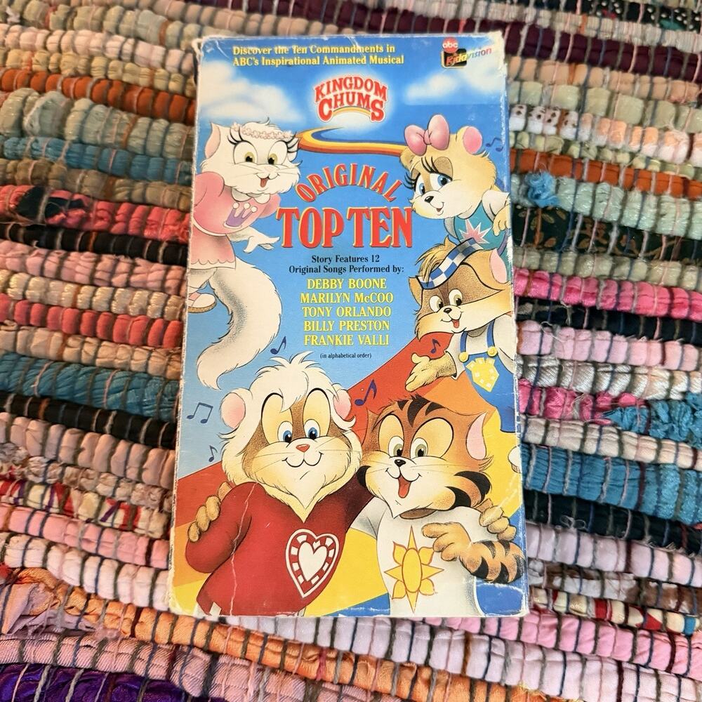 Rare Kingdom Chums Original Top Ten VHS 1989 ABC Kidavision Animated Musical HTF